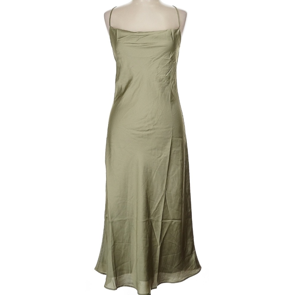 Midi satin dress
